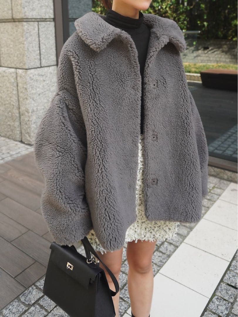 hyeon ted cape / gray Mサイズ