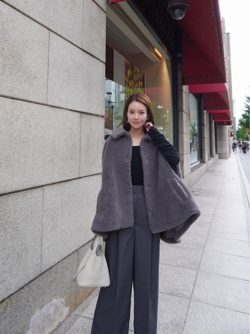 hyeon ted cape / gray Mサイズ
