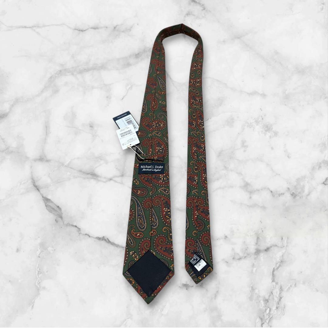 【未使用】DRAKE'S ドレイクス　ネクタイ　ペイズリー　タグ付き