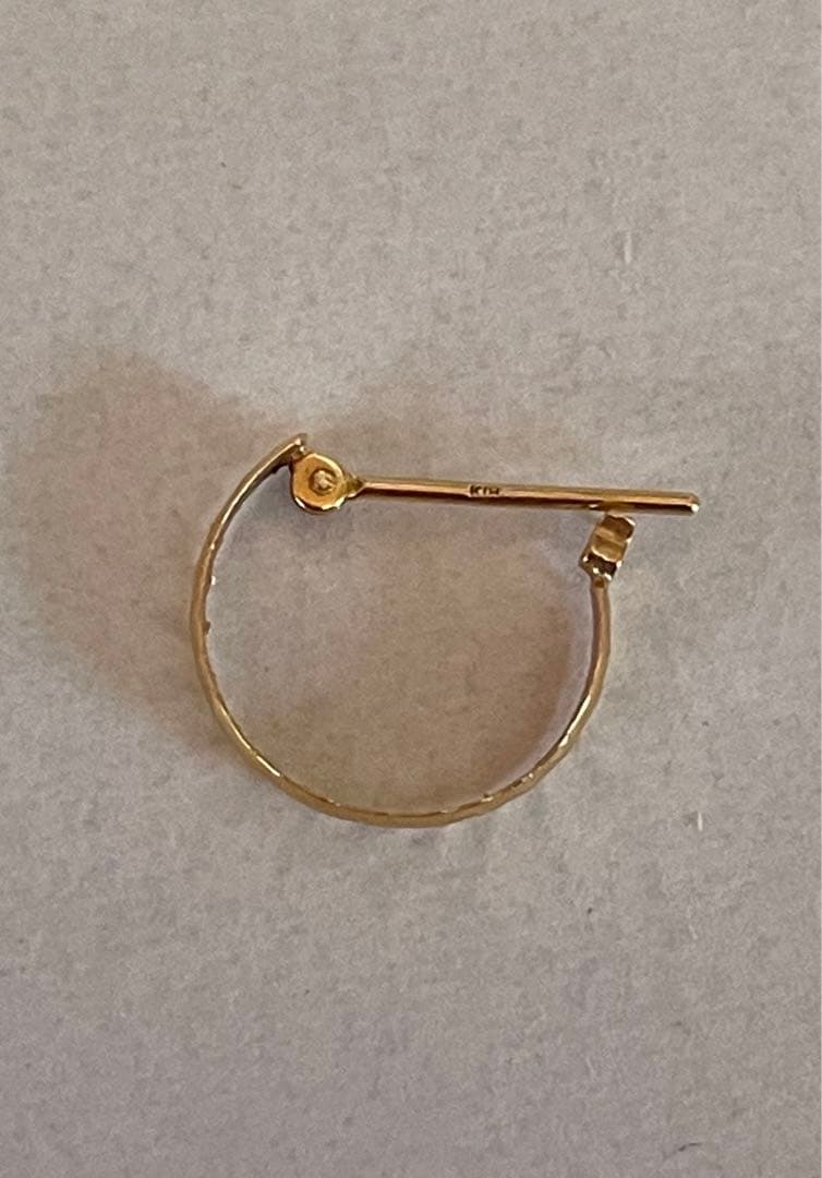 金のフープピアス　3点