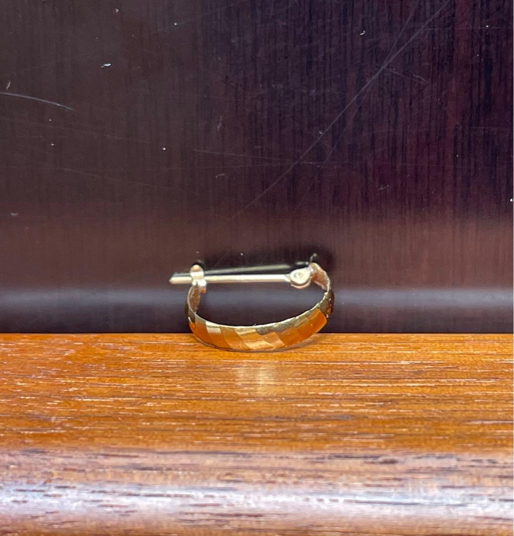 金のフープピアス　3点