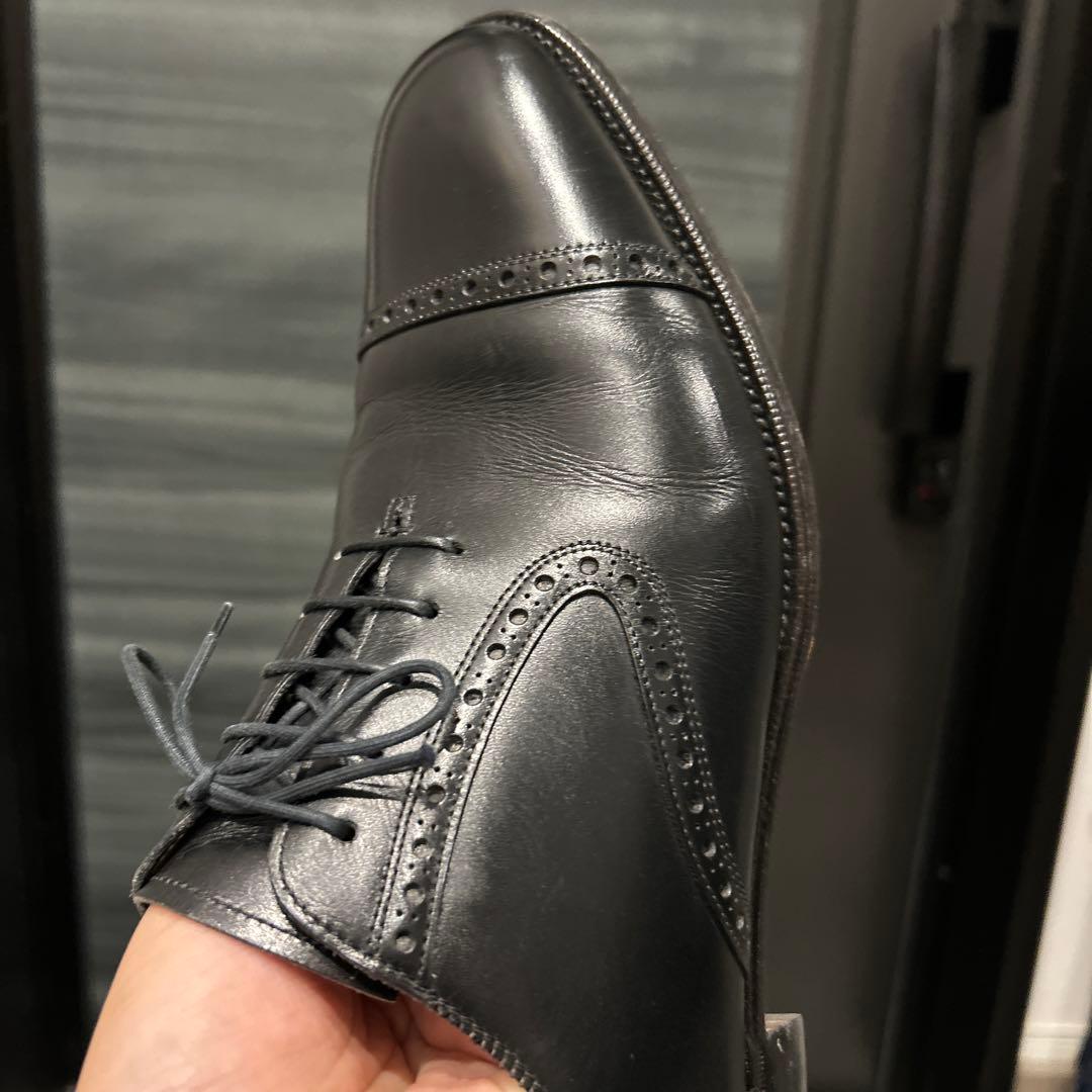 筆記体ロゴ　エドワードグリーン　ニューポート　ブラック　9.5D