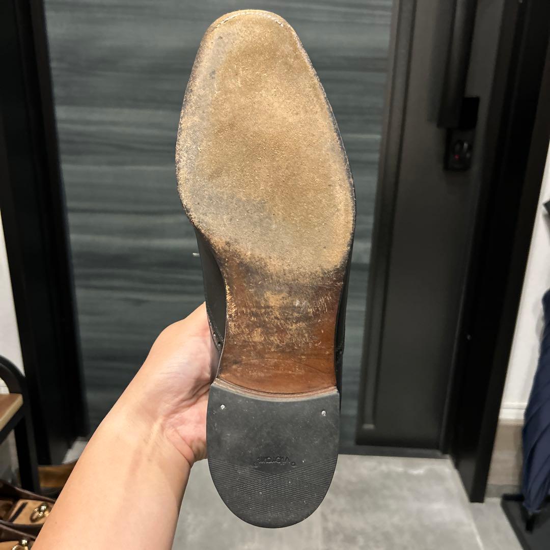 筆記体ロゴ　エドワードグリーン　ニューポート　ブラック　9.5D