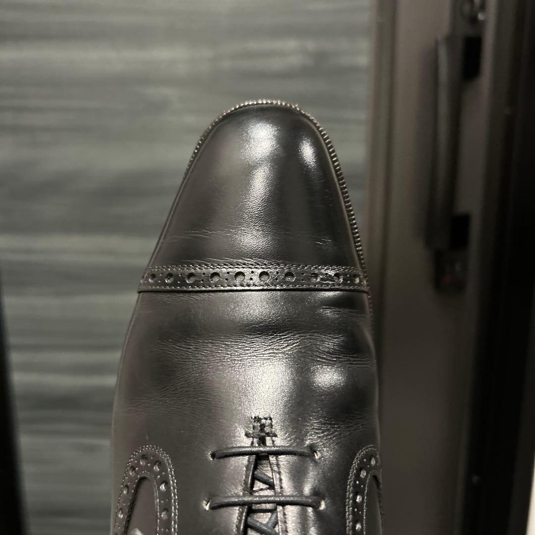 筆記体ロゴ　エドワードグリーン　ニューポート　ブラック　9.5D