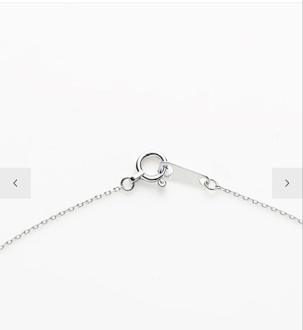 K10WG ダイヤモンド ネックレス Wish upon a star