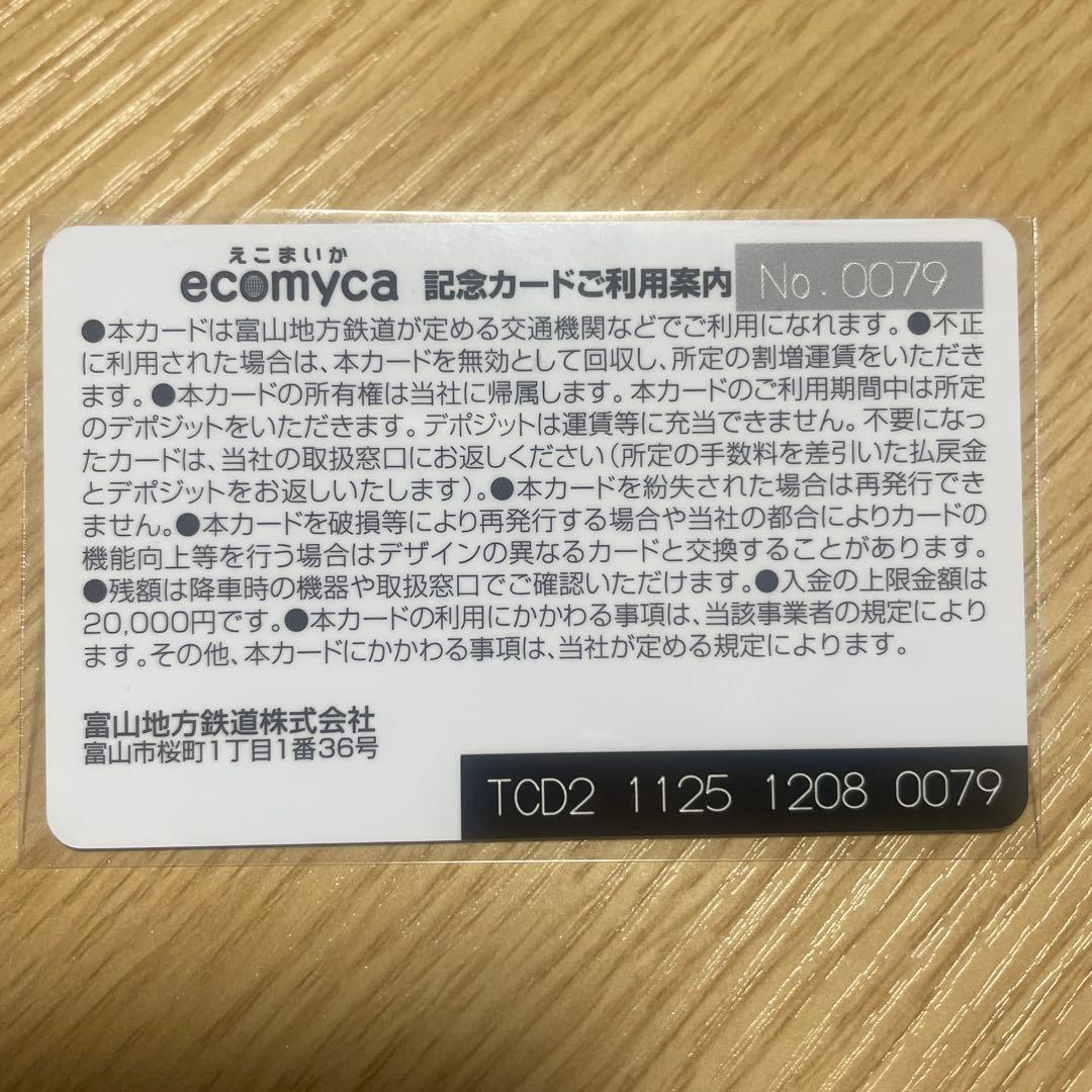 【シリアル番号入り】富山地方鉄道500枚限定　おおかみこどもの雨と雪ICカード