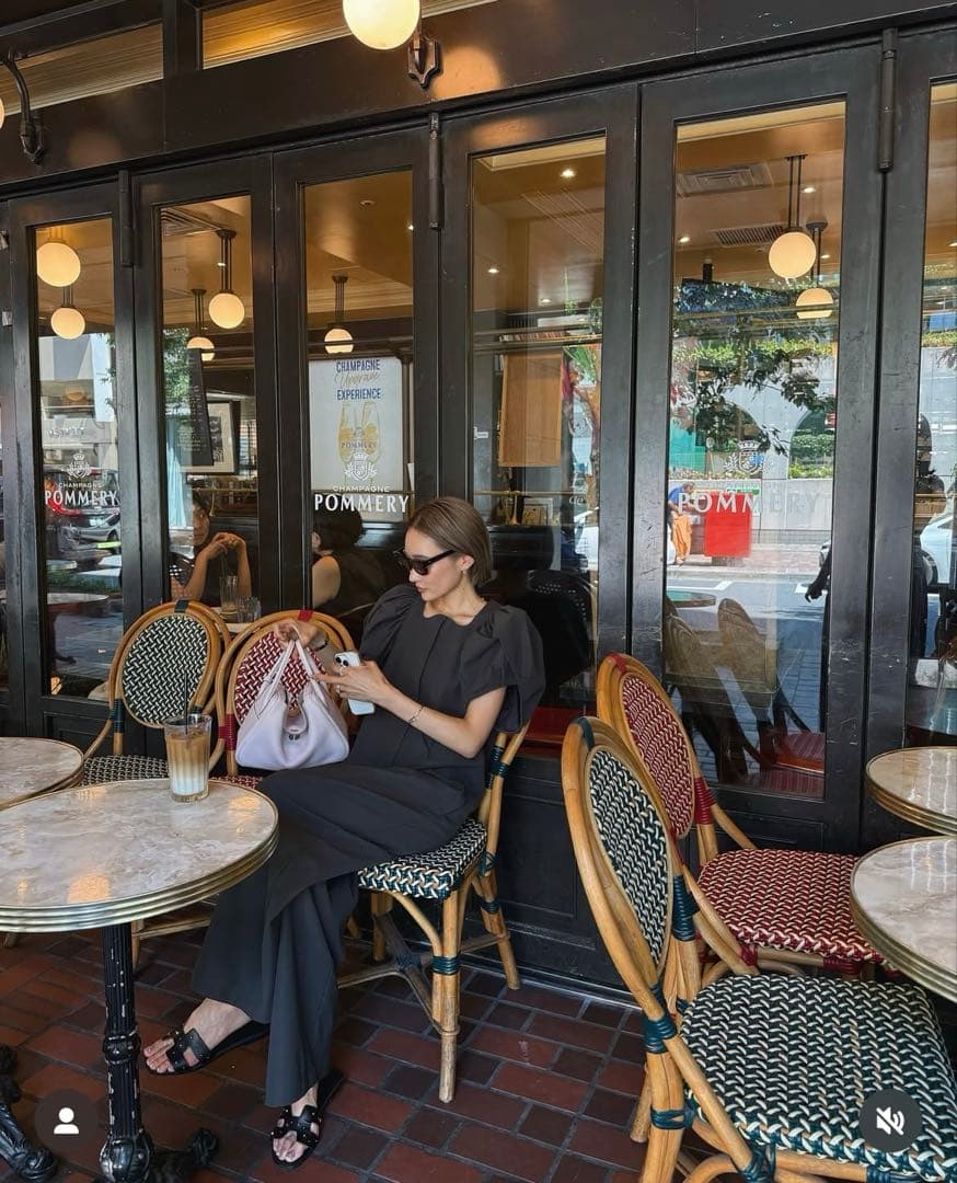 【新品・未使用】ボリュームスリーブロンパース【GRAY】