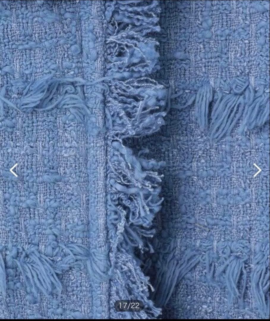 ダイアグラム　ツイードフリンジブルゾン