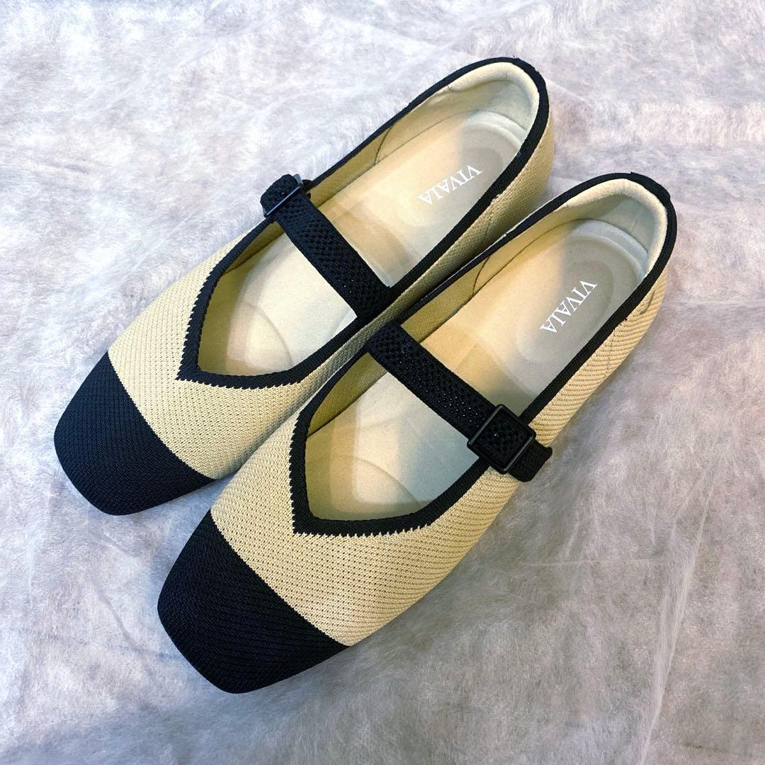 vivaia ビバイア　スクエアトゥ メリージェーンシューズ　38 24センチ