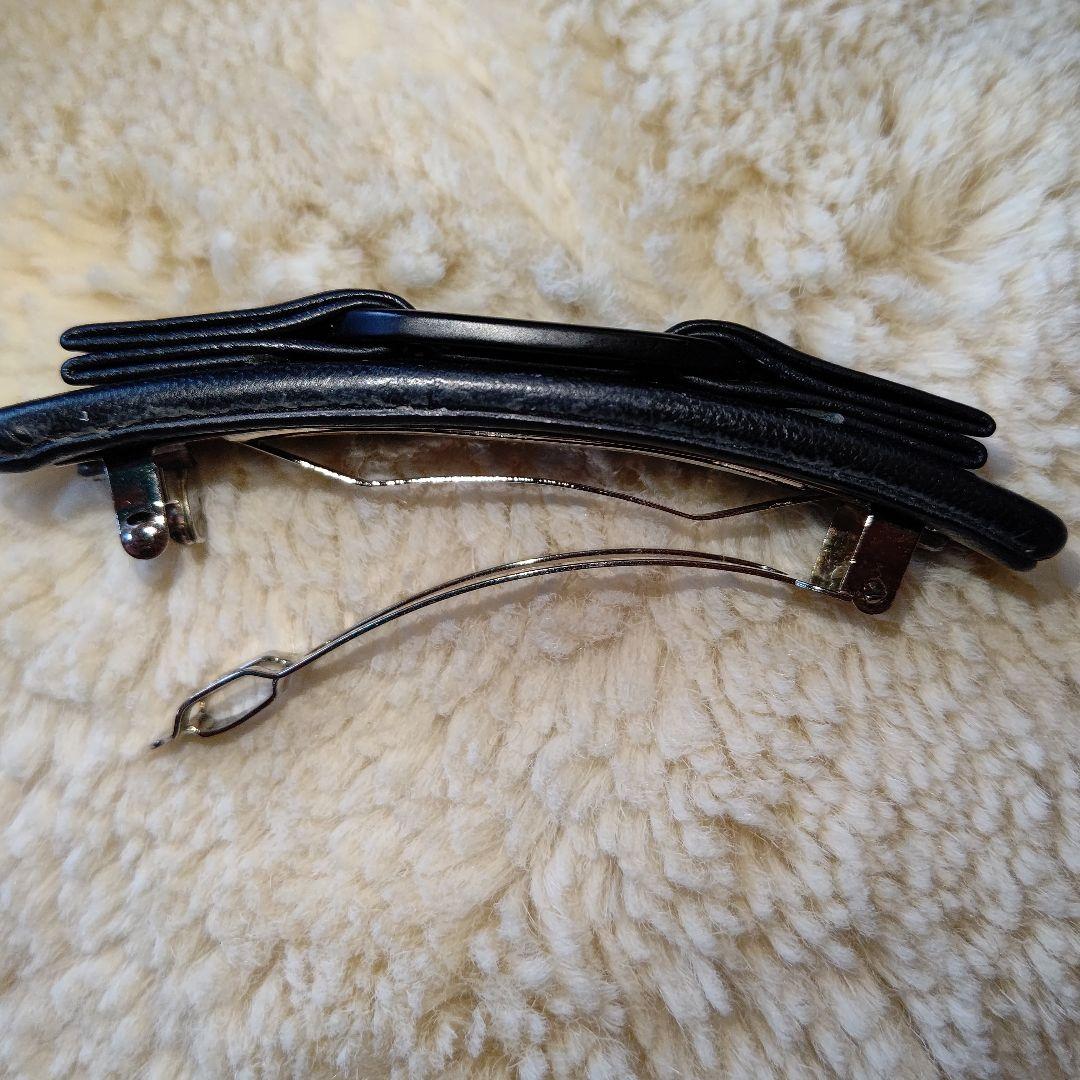 【Salvatore Ferragamo】黒のレザーバレッタ