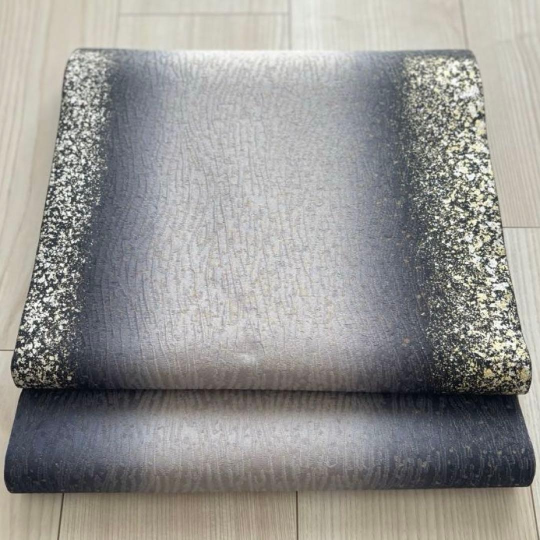 【新品未使用】フォーマル 袋帯 グラデーション 金 銀 紺 岡山工芸 夜空