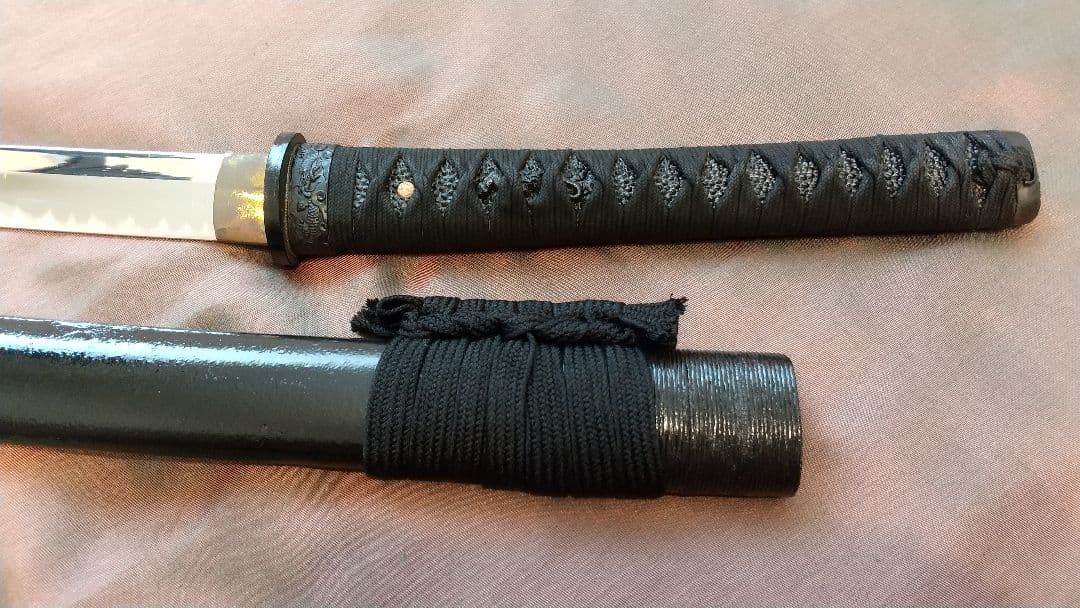 【鶴姫一文字風】模造刀 尖り互の目刃 刀剣 喰出し鍔 模擬刀 上杉謙信