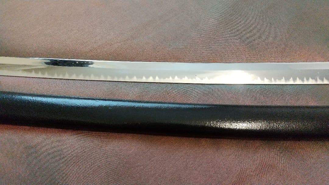 【鶴姫一文字風】模造刀 尖り互の目刃 刀剣 喰出し鍔 模擬刀 上杉謙信