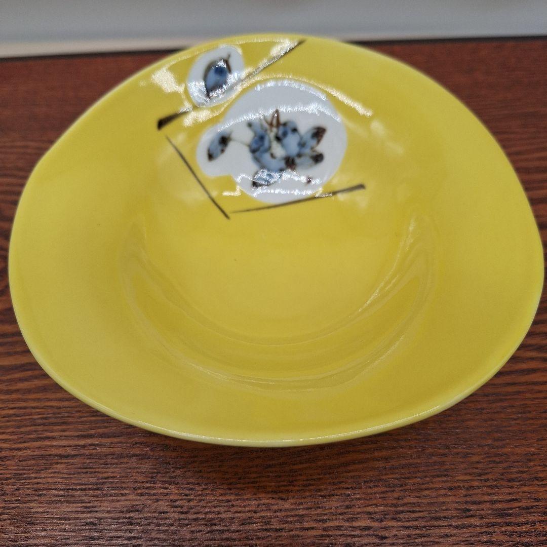 【未使用品】有田焼　黄釉ざくろ　小鉢揃　小鉢　盛り鉢　取り皿　煮物　波佐見焼