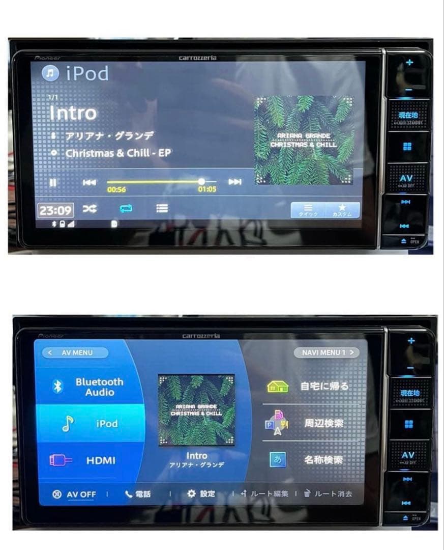 シブ　AVIC-RW711【付属品新品】カロッツェリア7Vワイド楽ナビ