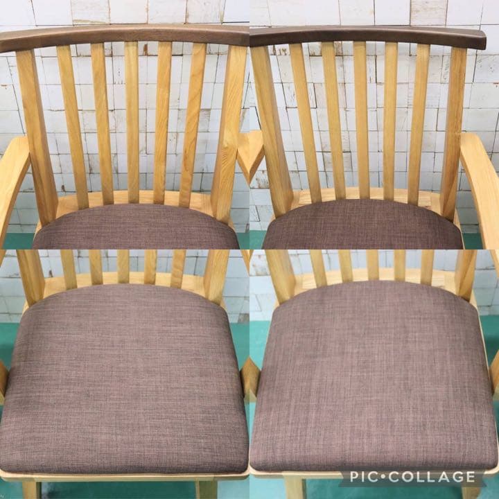 GMFT166○上久商店 藏 肘付イス ダイニングチェア アームチェア 回転椅子