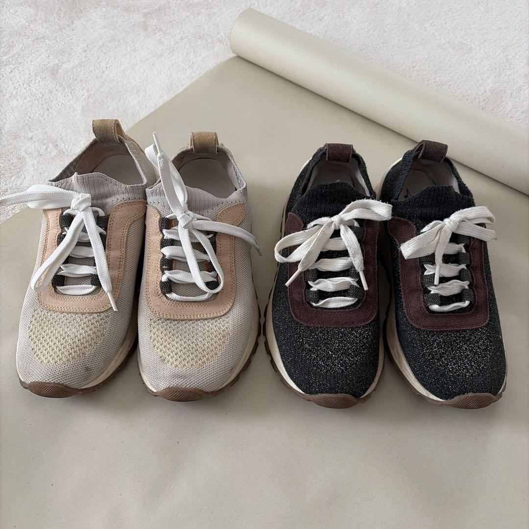 【特価】ブルネロクチネリ　スニーカー2足セット