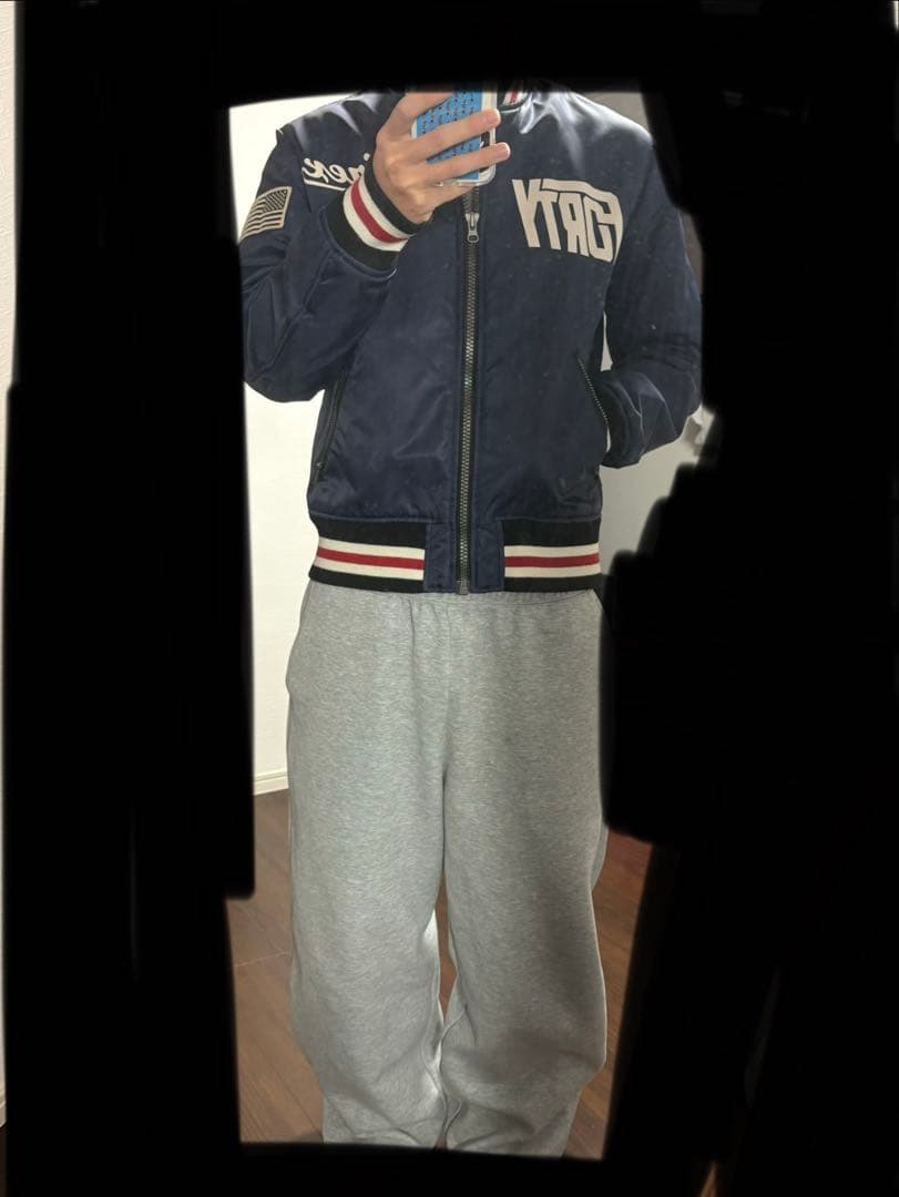 AVIREX MA-1 ジャケット ネイビー Mサイズ