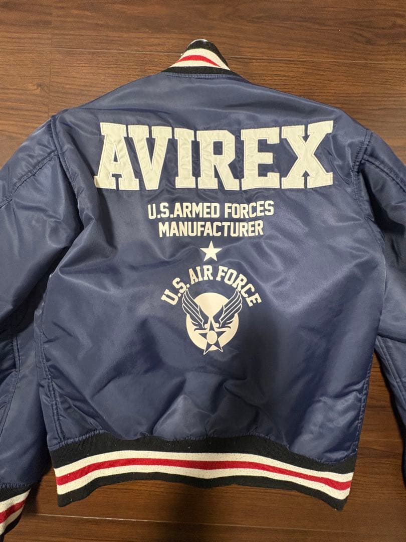 AVIREX MA-1 ジャケット ネイビー Mサイズ