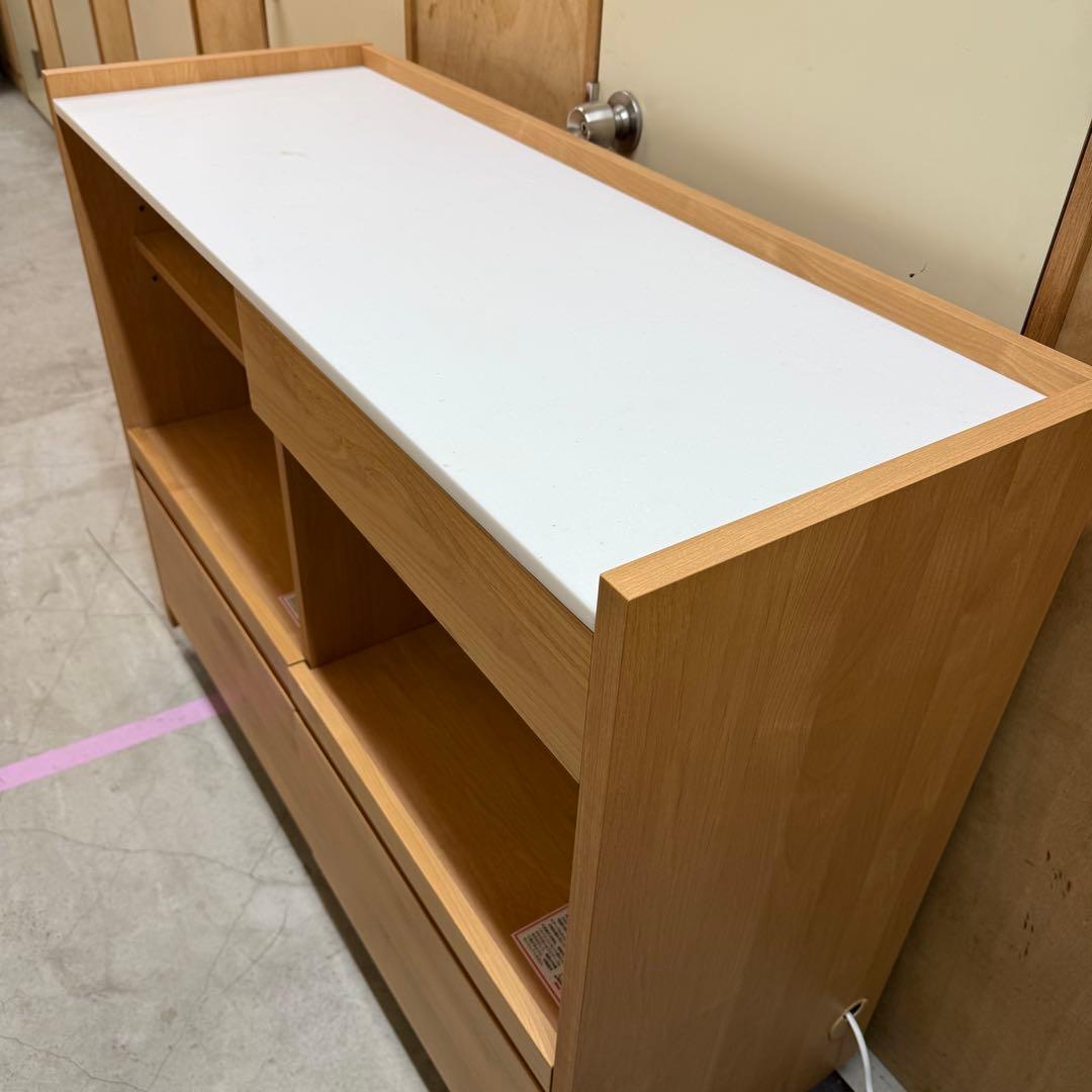 ディノス　堀田木工所　木製キッチンカウンター レンジ台