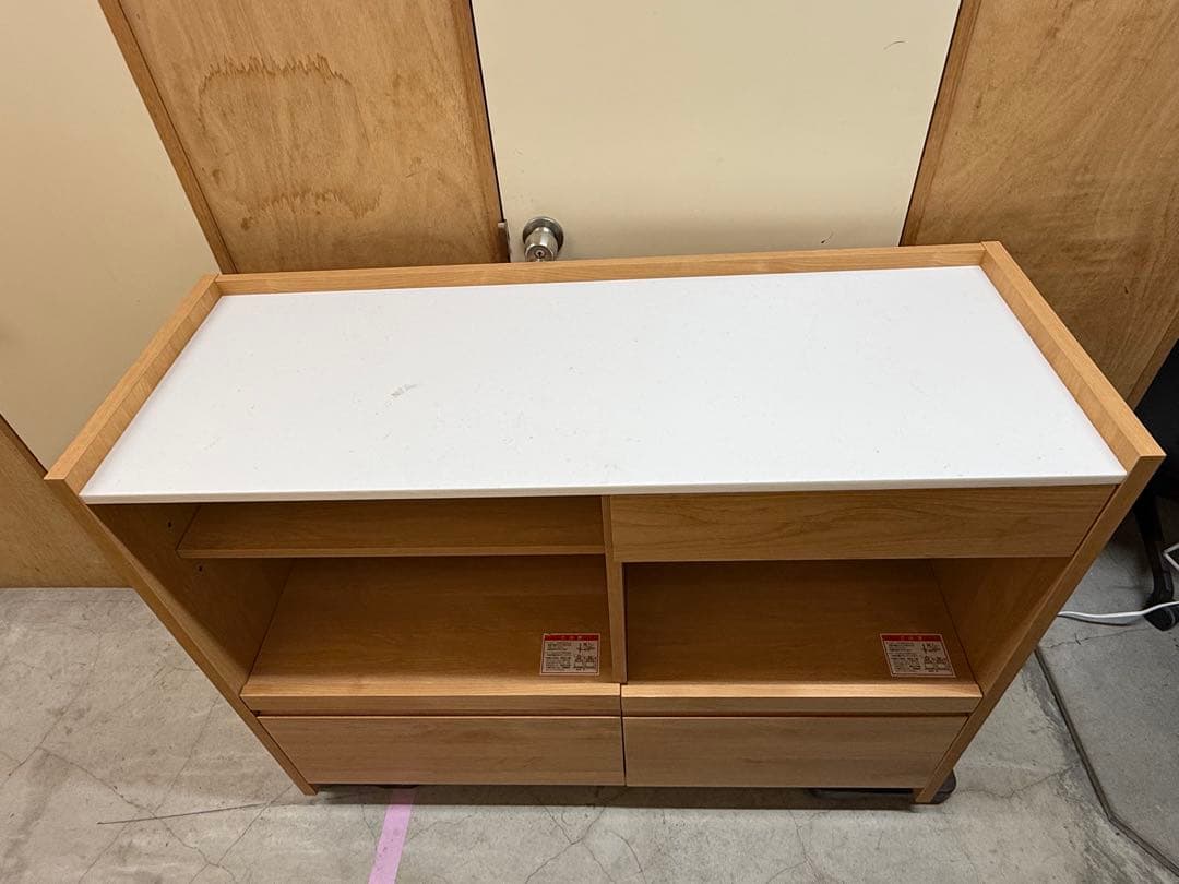 ディノス　堀田木工所　木製キッチンカウンター レンジ台