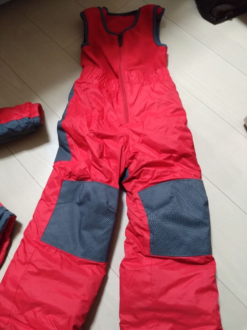 Columbia 子ども用スキーウェア レッド　グレーXXS110リバーシブル