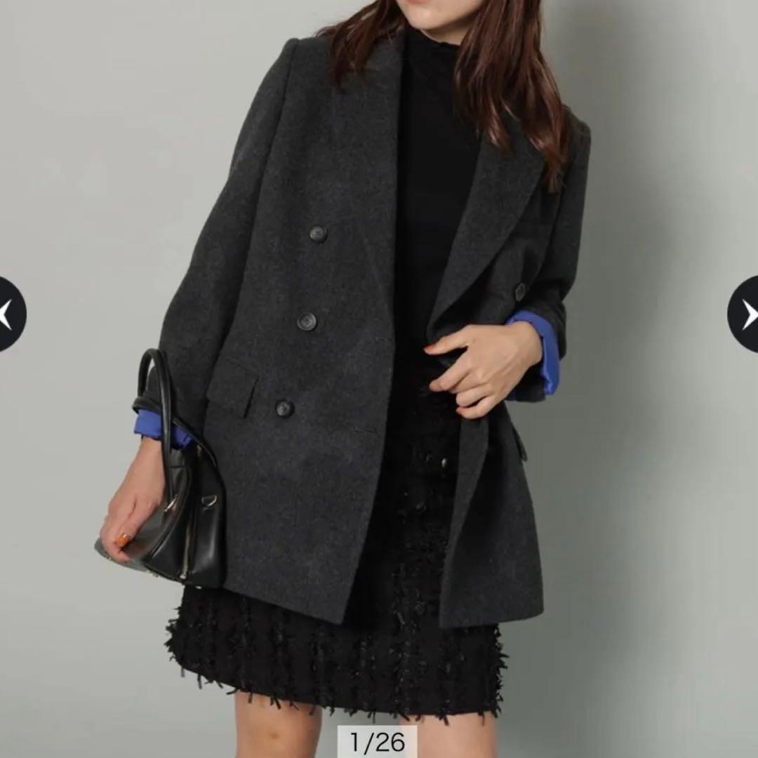 り*だ様 【新品未使用】Arpege story Wジャケットコート テーラード