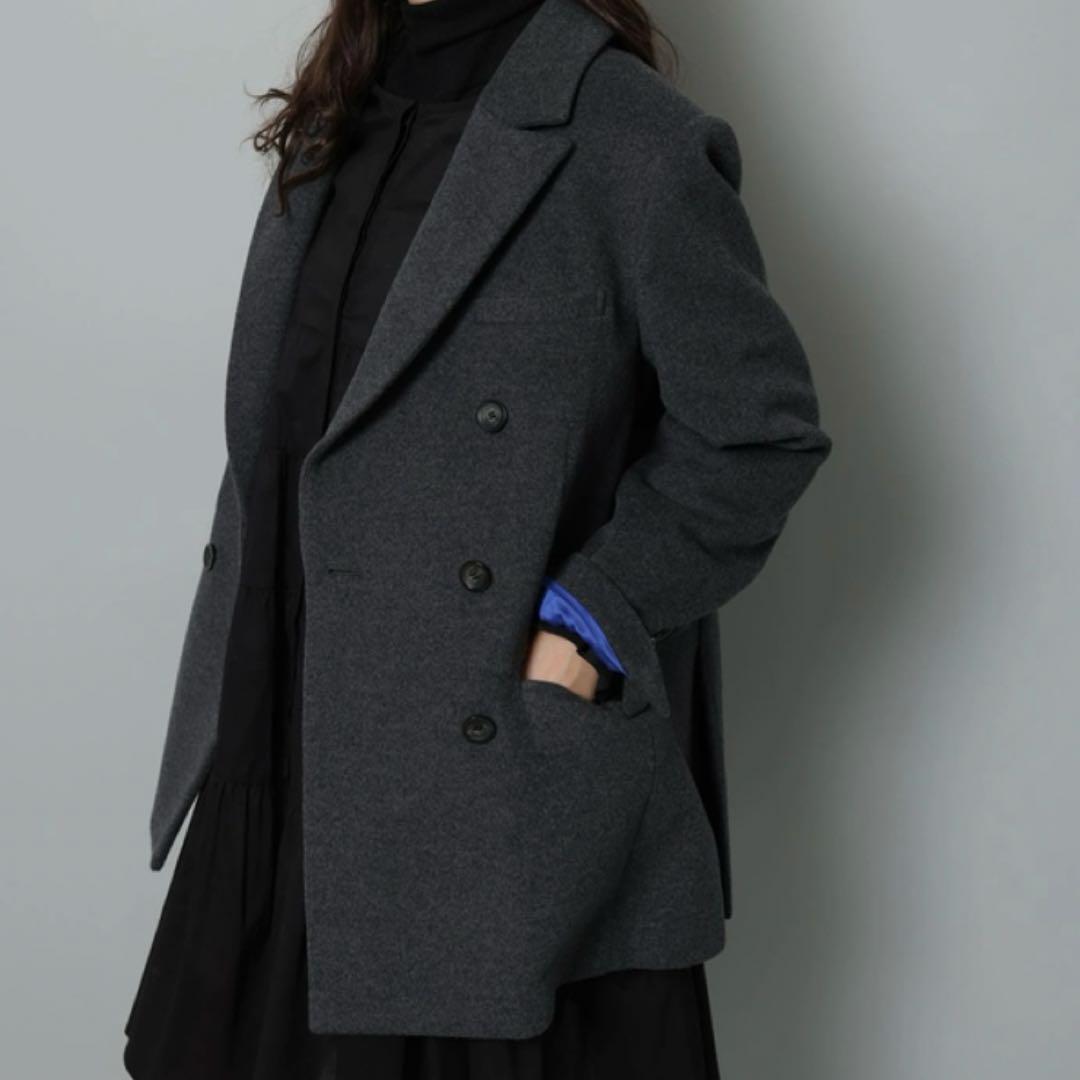 り*だ様 【新品未使用】Arpege story Wジャケットコート テーラード