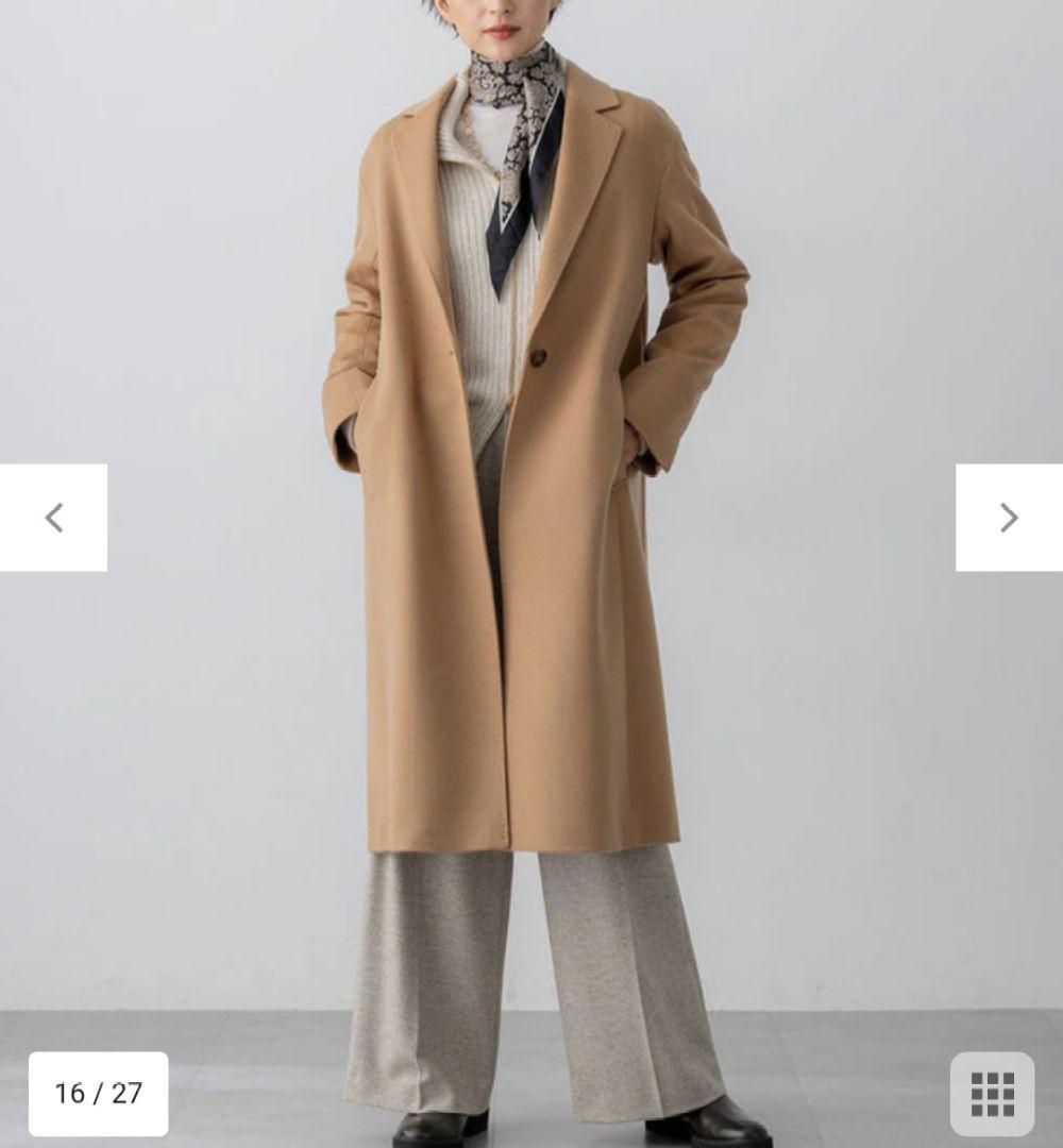 23区 今季【滝沢眞規子さん着用】ウールカシミヤビーバー チェスターコート