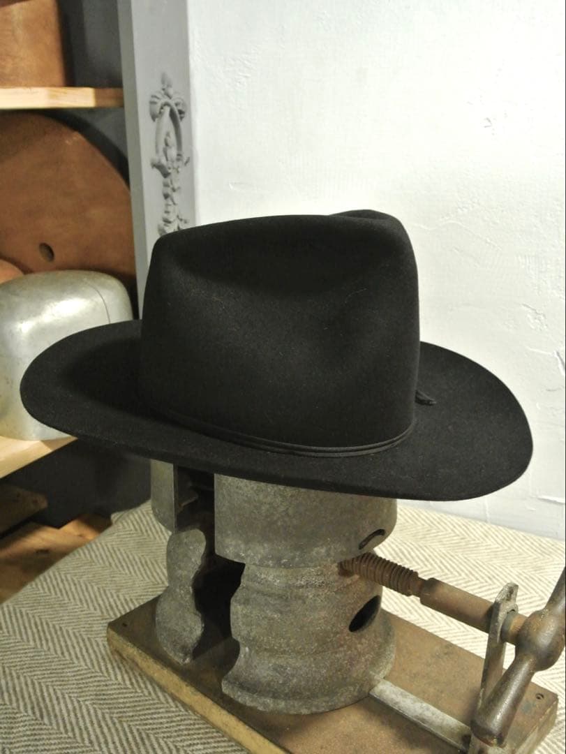 特価！ ヴィンテージ ビーバー ハット ブラック ウェスタン 黒 ステットソン