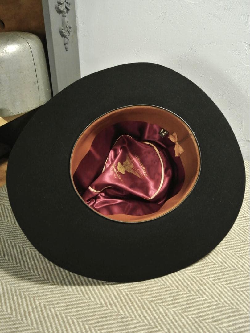 特価！ ヴィンテージ ビーバー ハット ブラック ウェスタン 黒 ステットソン