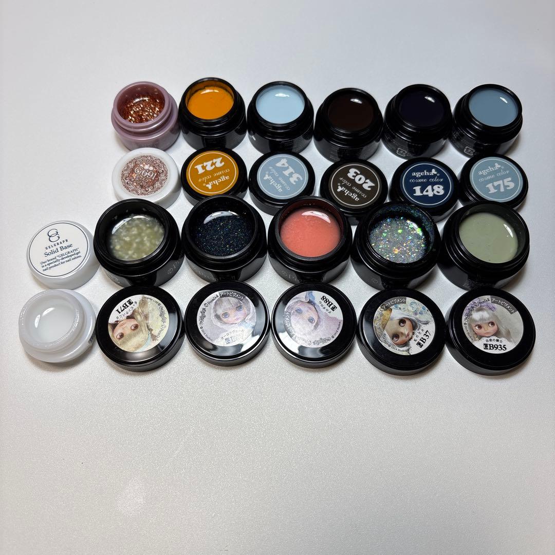 プリジェル　ミューズ＆ageha、ジェルグラフソリッドベース33個セット