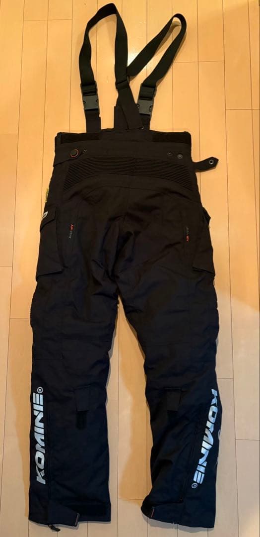 KOMINE サスペンダー付きパンツ ブラック