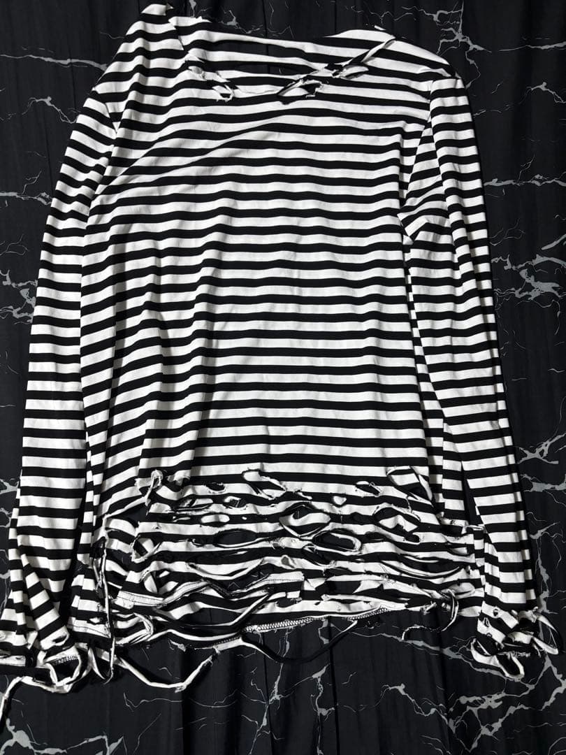 リメイク ダメージロンT 個性的 パンク Y2K