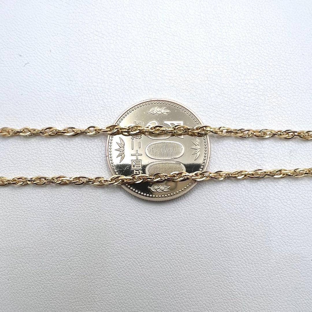 K18 ネックレス　幅2.5㎜　59cm 10.02 g ジュエリーマキ印