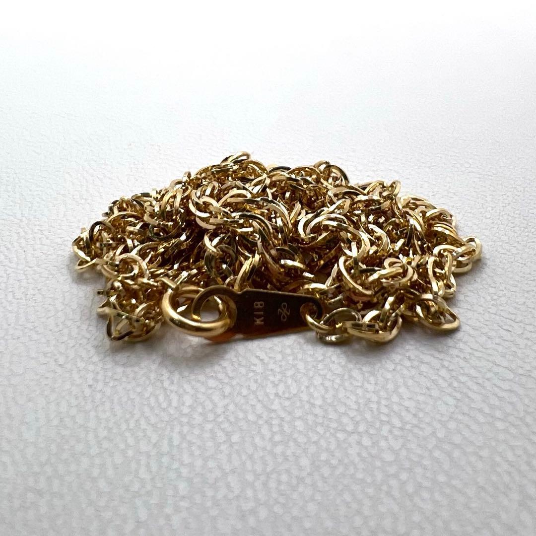 K18 ネックレス　幅2.5㎜　59cm 10.02 g ジュエリーマキ印