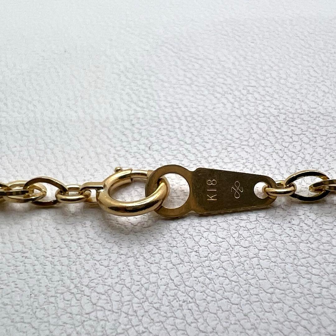 K18 ネックレス　幅2.5㎜　59cm 10.02 g ジュエリーマキ印