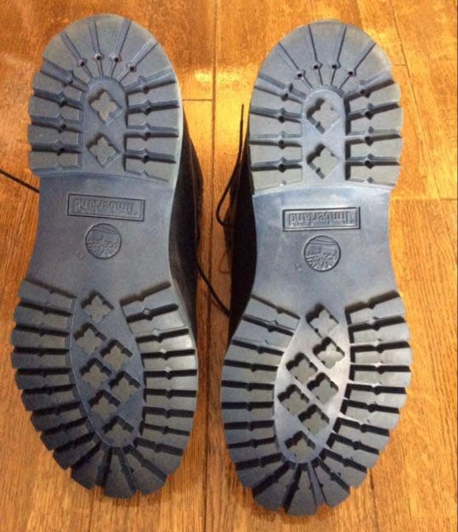 し*ま様 希少Timberland 黒 レザー ワークブーツ