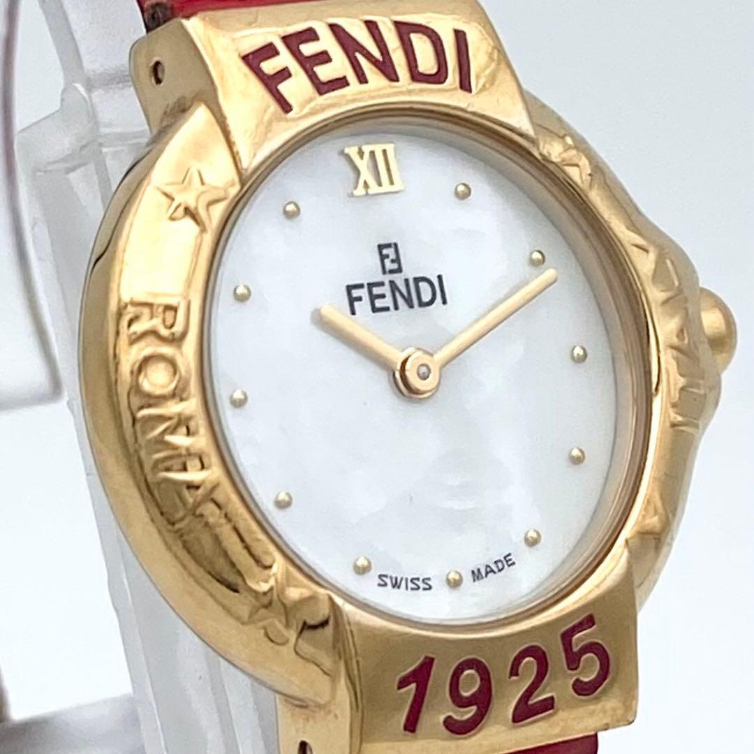 【稼働品】FENDI クォーツ ゴールド 腕時計￼￼￼ 430L 新品電池