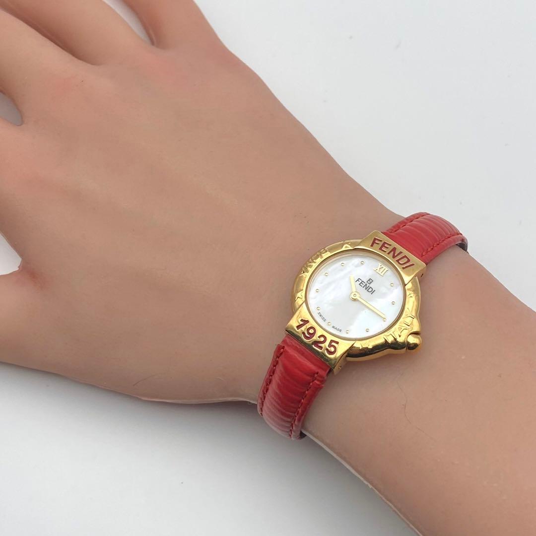 【稼働品】FENDI クォーツ ゴールド 腕時計￼￼￼ 430L 新品電池