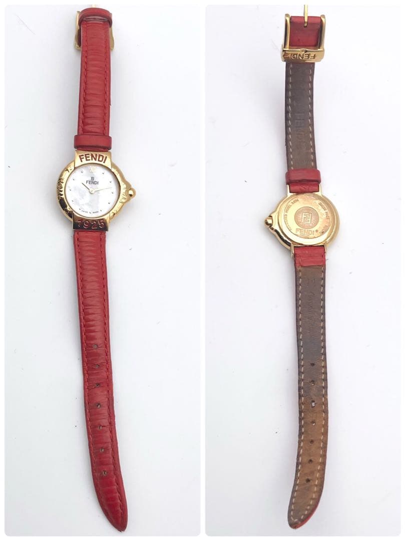 【稼働品】FENDI クォーツ ゴールド 腕時計￼￼￼ 430L 新品電池
