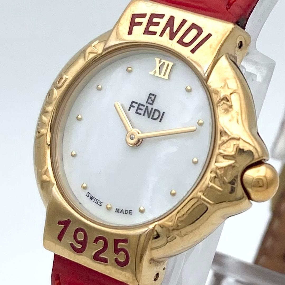 【稼働品】FENDI クォーツ ゴールド 腕時計￼￼￼ 430L 新品電池