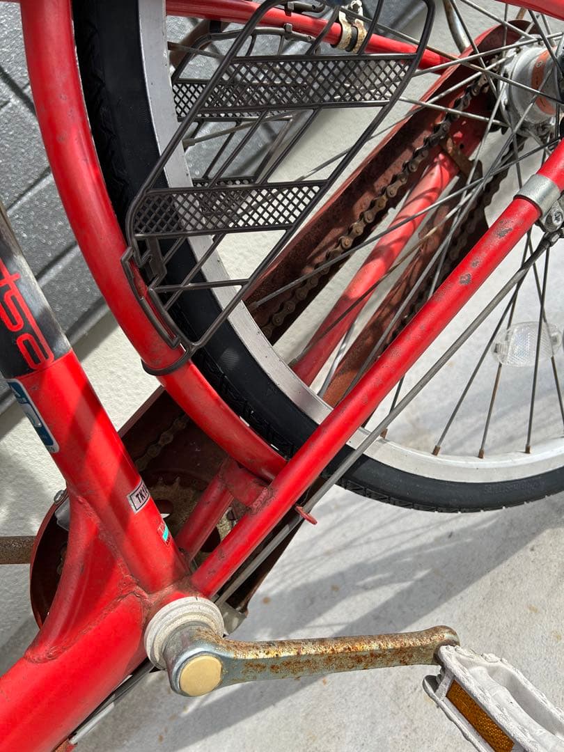 【子ども乗せ・点検済】３人乗り鍵付き自転車 ２６インチ　変速ギア　後輪　新品