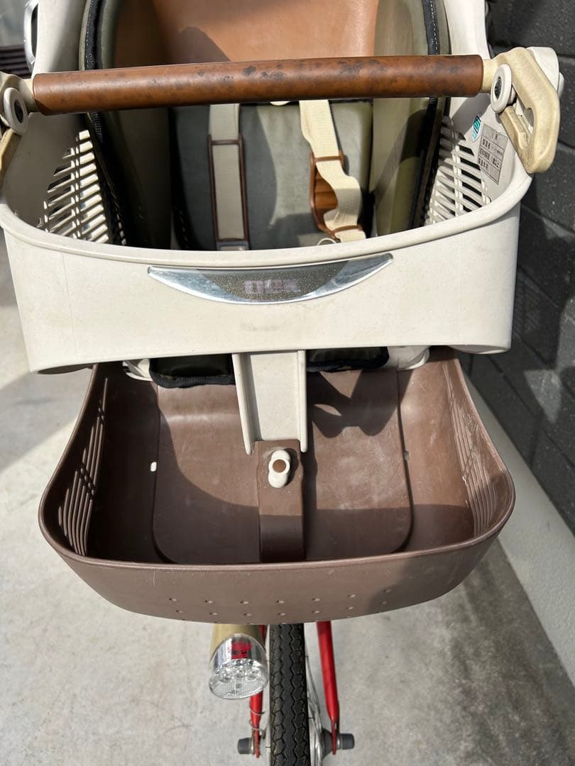 【子ども乗せ・点検済】３人乗り鍵付き自転車 ２６インチ　変速ギア　後輪　新品