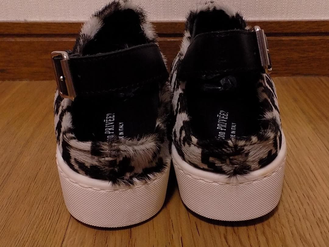 collection PRIVEE? ハラコバックベルトスニーカー　イタリア製