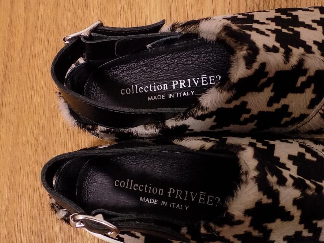 collection PRIVEE? ハラコバックベルトスニーカー　イタリア製