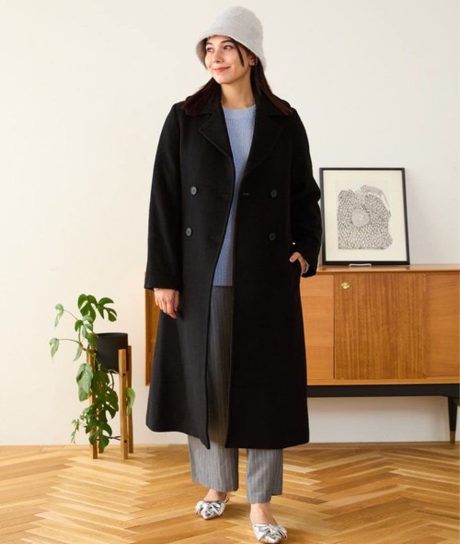 新品　ダブルボタンコート ロングコート　MISCH MASCH ミッシュマッシュ