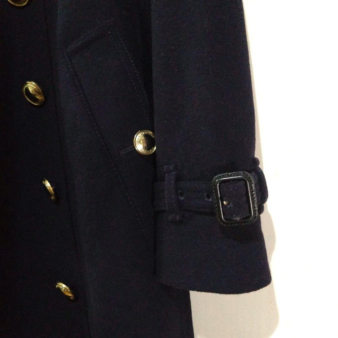 バーバリー ロンドン　ウールカシミヤ混 ナポレオンコート Pコート