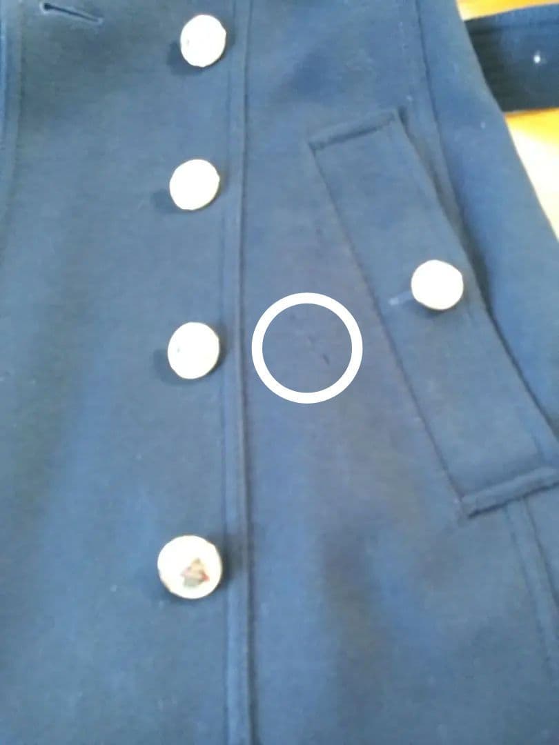 バーバリー ロンドン　ウールカシミヤ混 ナポレオンコート Pコート