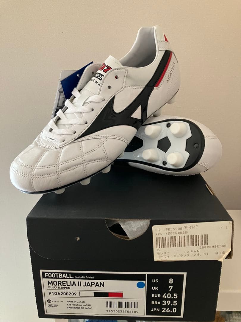 ミズノ サッカー スパイク モレリア II Japan 26.0